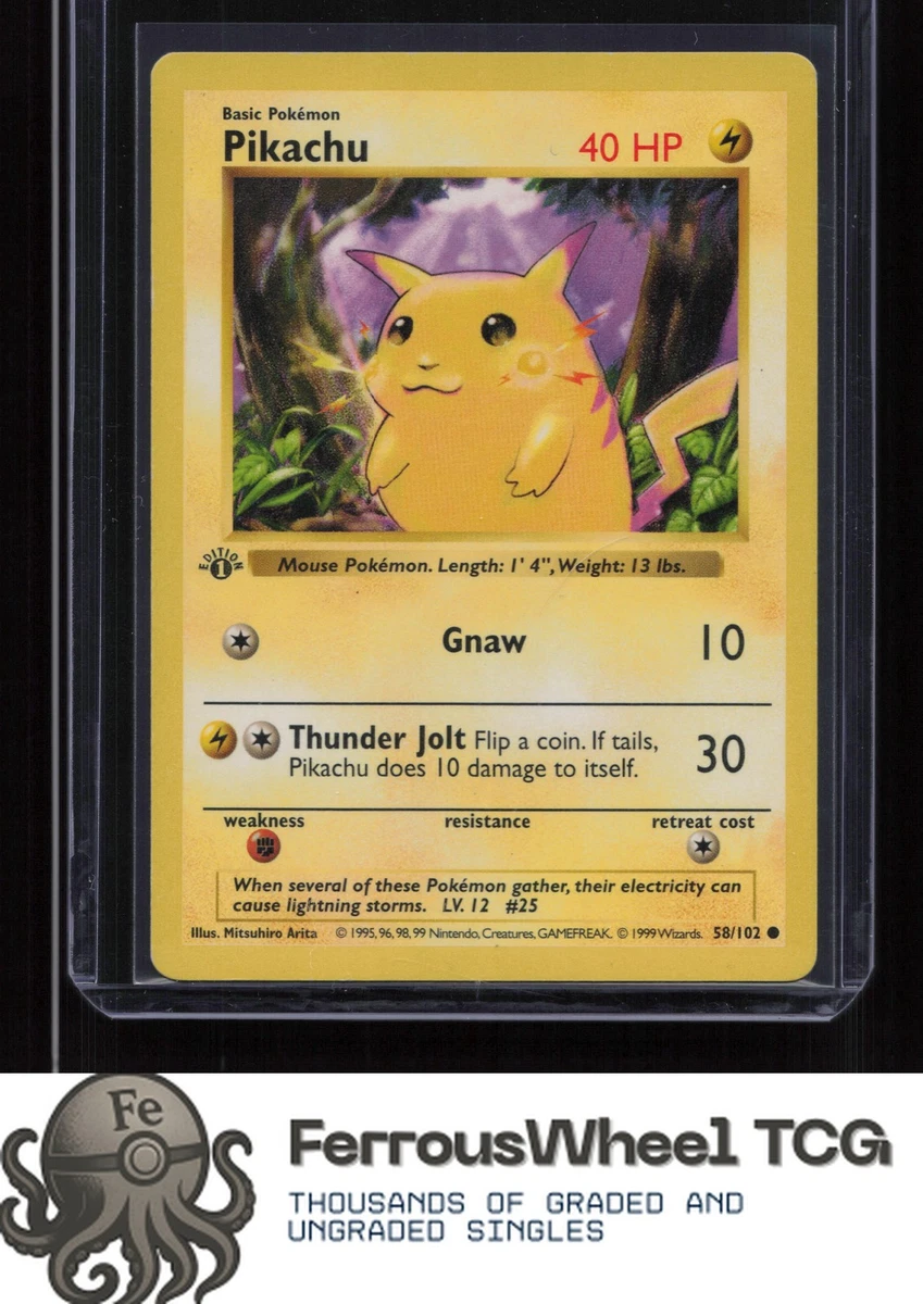 Pikachu Pokémon TCG Individual Trading Card Games Base Set in