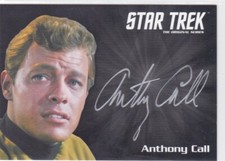 2016 RITTENHOUSE STAR TREK 50..SILVER INK AUTOGRAPHS.ANTHONY CALL AS DAVE BAILEY