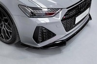 Cup Spoilerlippe Schwarz FüR Audi RS6 4A C8 S6 A6 Frontspoiler Spoilerschwert V1