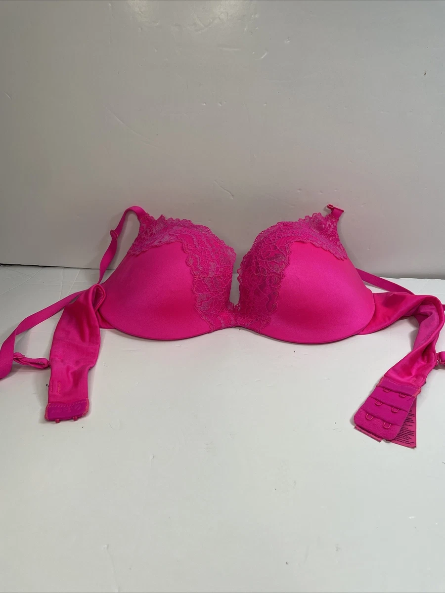 Bra La Senza Body Kiss Hot Pink Padded Push Up Wired Smooth Size 34 B