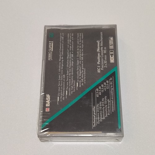 BASF FERRO SUPER 1 60 Blank cassette iec 1 brand new - made in indonesia - Picture 2 of 8
