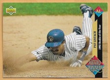 PAT LISTACH MILWAUKEE BREWERS ROOKIE OF THE YEAR #491 - UPPER DECK NM-MT 1993