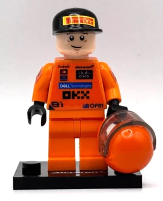 LEGO F1 Formula 1 Minifigure Racing Driver Fan - Oscar Piastri - 2025 Mclaren