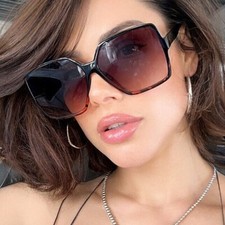 OVERSIZED Sunglasses YOUR SAINT Women Lady Flat Big Huge Sunnies Gafas SHADZ