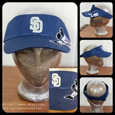 Padres San Diego TREVOR HOFFMAN Autograph Signed VISOR Hat Cap Adult Adj.