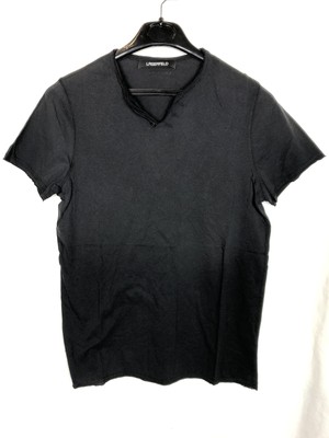 Lagerfeld Herren Arne T-Shirt Kurzarmshirt Oberteil, Schwarz, S