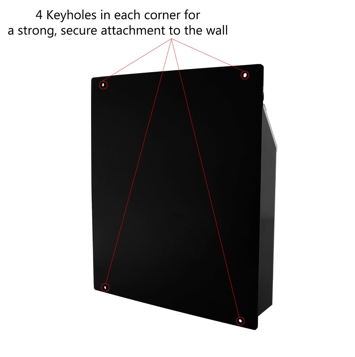 Outdoor Triple Brochure Holder Display Wall Mount with Business