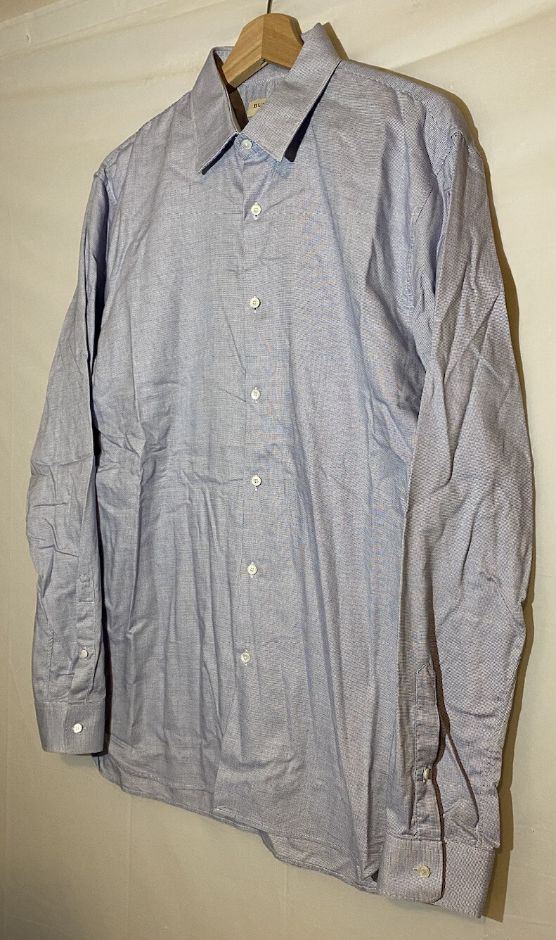 Burberry London Button Front Shirt Men 15.5 - 39 … - image 3