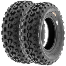 Pair of 2, 21x7-10 21x7x10 Quad ATV All Terrain AT 6 Ply Tires A017 by SunF by