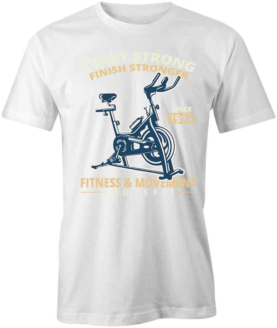 START STRONG TShirt Tee Short-Sleeved Cotton CLOTHING FITNESS S1WCA88