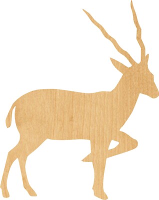 Antalope 2 Laser Cut Out Wood Shape Craft Supply - Woodcraft Cutout