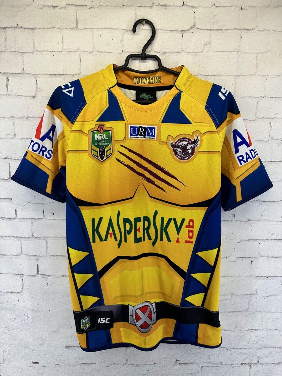 MANLY WARRINGAH SEA EAGLES 2014 RUGBY SHIRT JERSEY ISC WOLVERINE