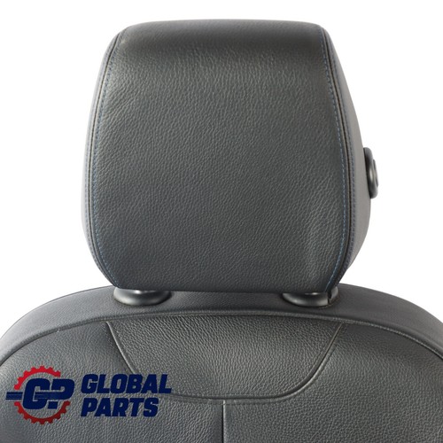 BMW F30 F31 LCI M Sport Seat Front Right O/S Heated Black Leather Contrast Blue - Picture 4 of 14