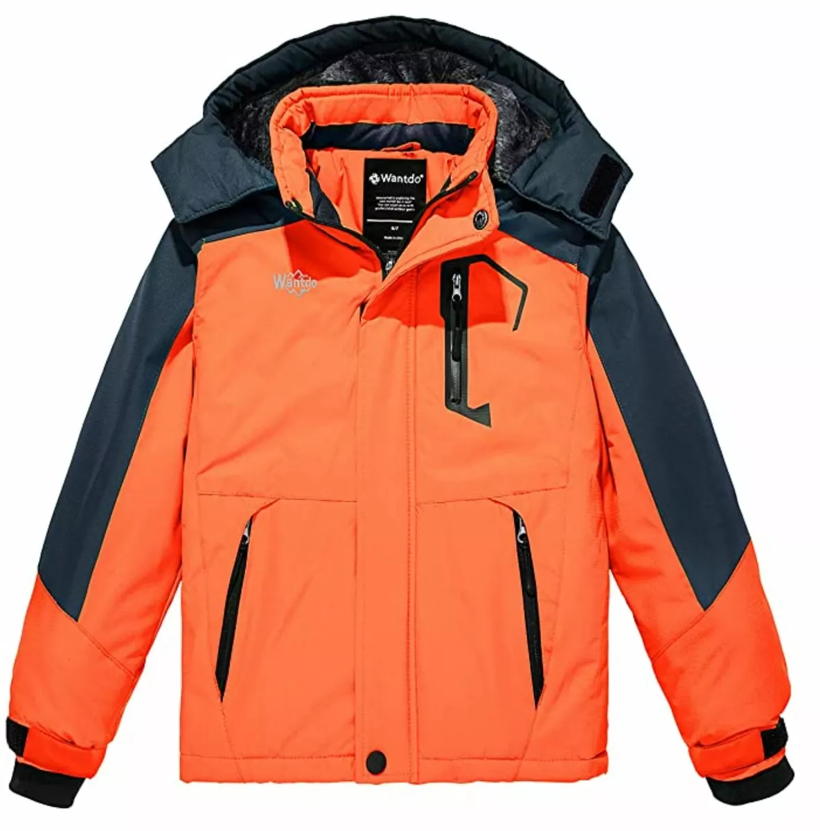 Wantdo Boy s Waterproof Ski Jacket Fleece Snowboarding Jackets