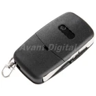Black 3 Button Flip Remote Key Fob Blade Case Shell For  TT A2 A3 A4 A6 A8