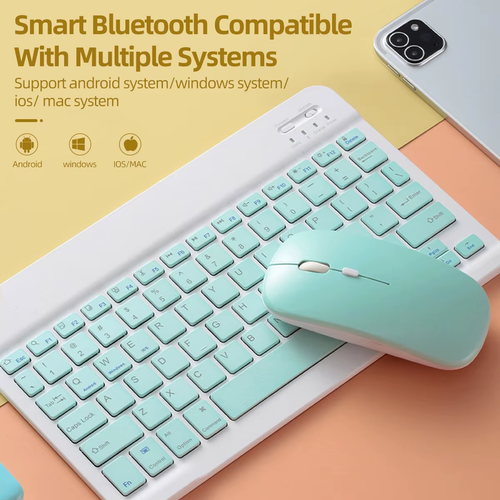 Souris Bluetooth Sans Fil Pour Ipad Samsung Huawei Lenovo Ata Pad Android Window - Photo 6/20