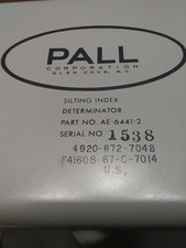 Pall Corporation Silting Index Determinator Ae-6441-2
