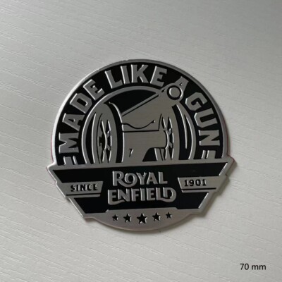 Made Like Gun Royal Enfifid Emblem 3D Motorrad Auto Alu Aufkleber für Motorrad