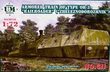 UM Technics 1:72 OB-3 "Railroader" (Zheleznodorozhnik) Armoured Train Model Kit