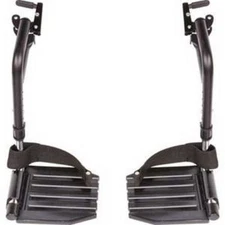 Invacare T93HCP Swingaway Hemi Footrest Heel Loops Composite Footplate Leg Rest