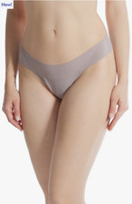 NWOT Hanky Panky Breathe Natural Thong, Evening Gray, Size S