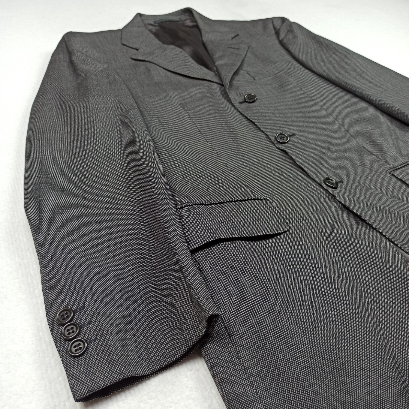 Massimo Dutti Mens Blazer Jacket UK-38 EU-48 100% Wool Grey Sakko Reda-Super-100 thumbnail 4
