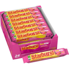 STARBURST Favereds Chewy Candy Bulk Pack Full Size 2.07 Oz Pack of 24