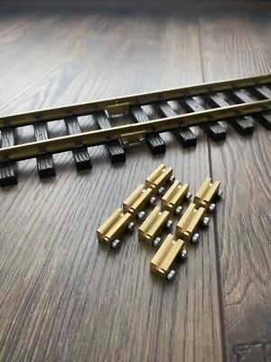 50x Schienenverbinder Messing für LGB PIKO Schraubklemmen Schraubverbinder