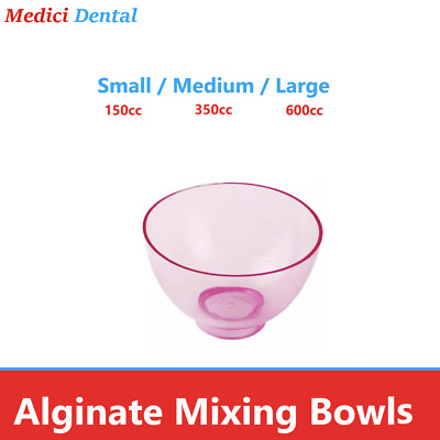 Dental Lab Flexible Rubber Impression Mixing Alginate Bowl - Small, Medium Large