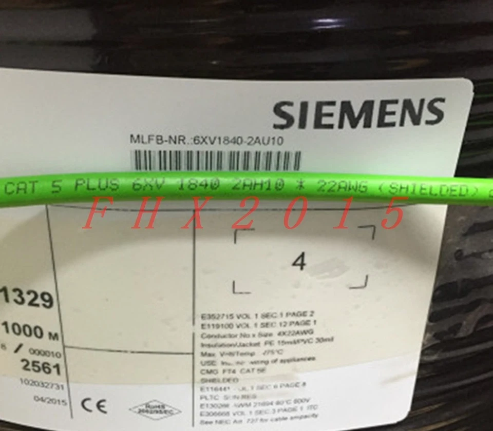 ONE NEW Siemens PROFIBUS Cable 6XV1 840-2AH10 6XV1840-2AH10 ! QTY 50 Per Lot ! - Image 2 of 2