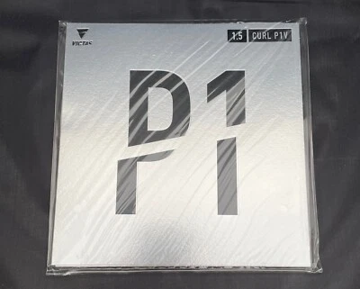 VICTAS CURL P1V Long Pips out Table Tennis Rubber 0.5/ 1/ 1.5/ OX - RED/ BLACK