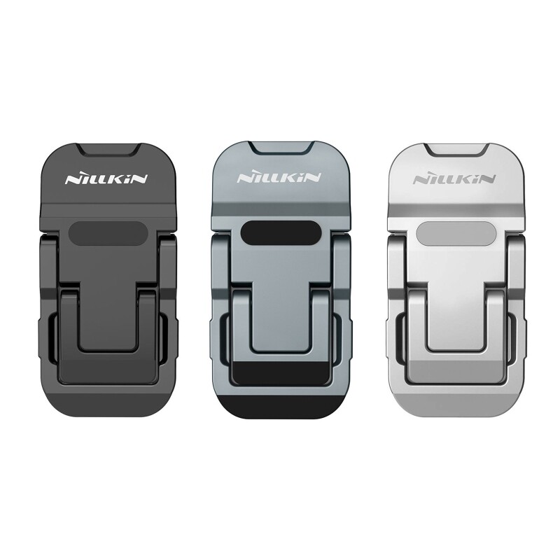 Adjustable Laptop Stand with Cooling Pad Folding Riser Holder-image