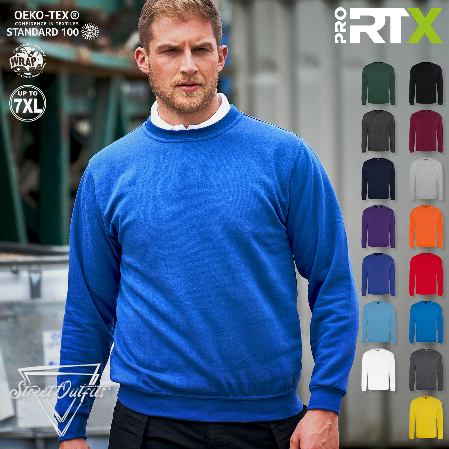 Workwear Uniform Plain Jumper Casual 