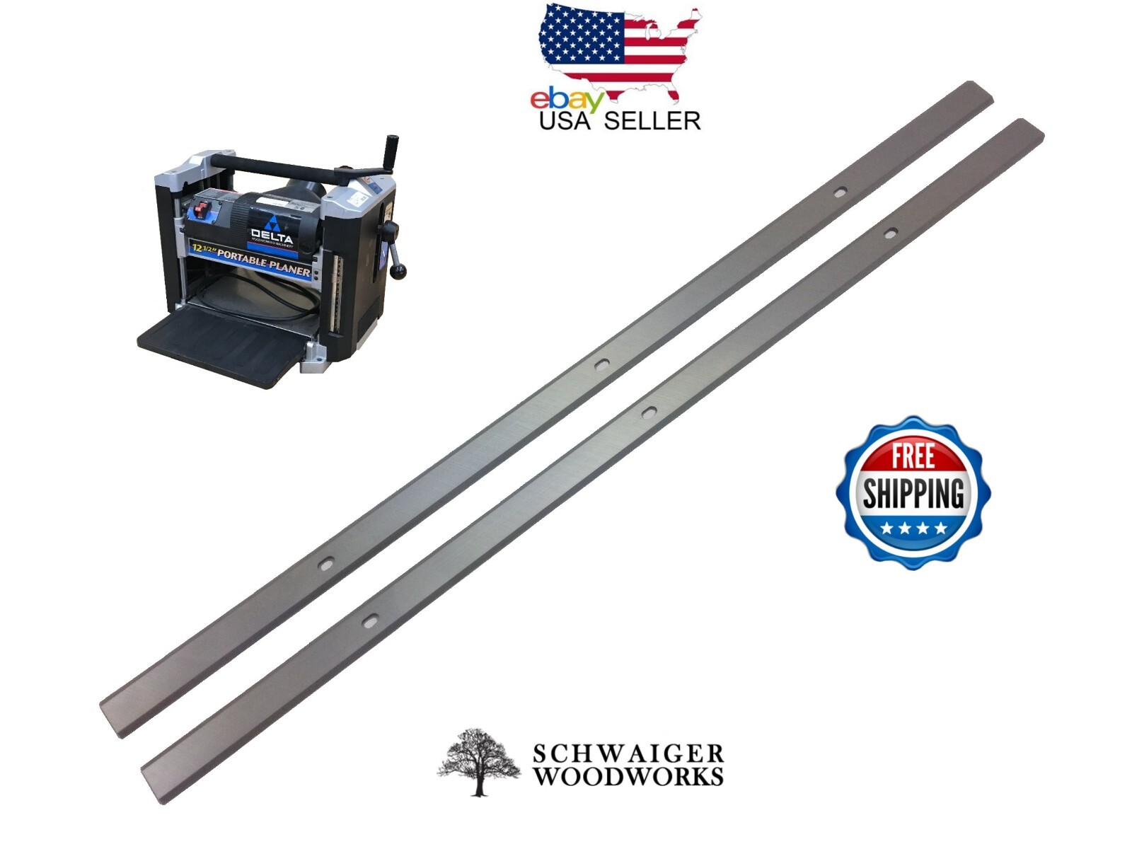 121/2" Planer Blades Knives for Delta 22560 planer, replaces 22562
