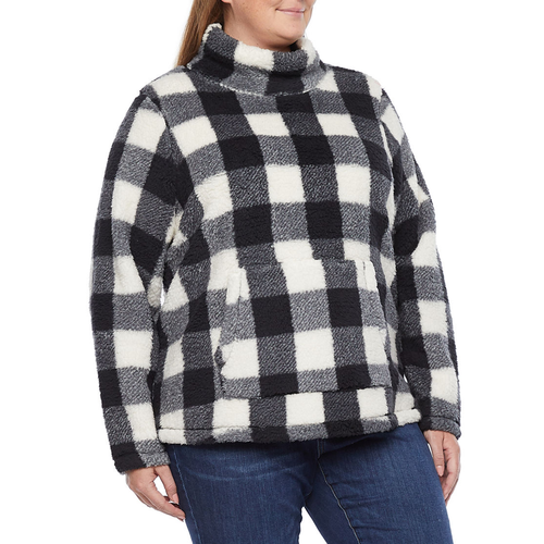 ST. JOHN'S BAY SHERPA FLEECE MOCK NECK 