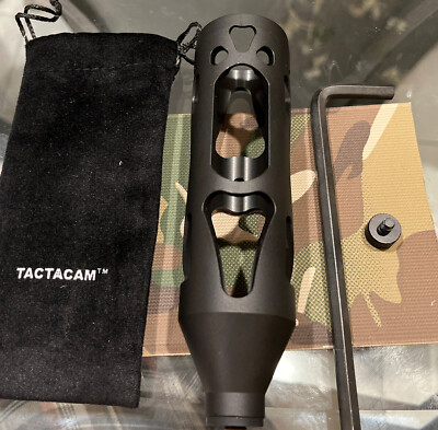 Tactacam Flat Black Bow Stabilizer Mount for Tactacam and