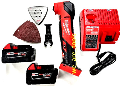 Milwaukee M18 Fuel 2836-20 Multi Tool, (2) 3.0 Battery, Charger  Oscillating 18V