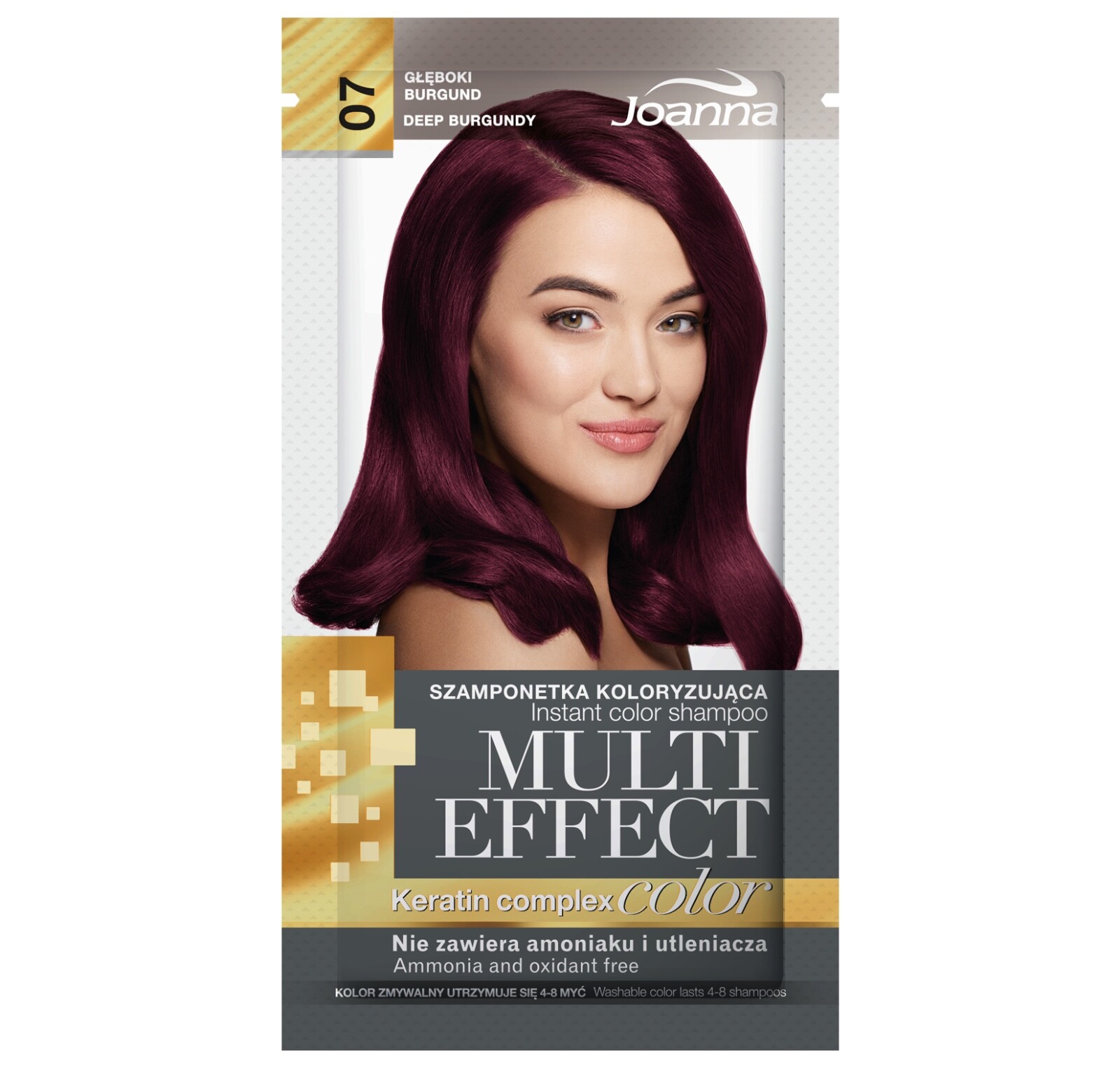 Joanna Multi Effect Instant Keratin Temporary Hair Colour Shampoo Dye