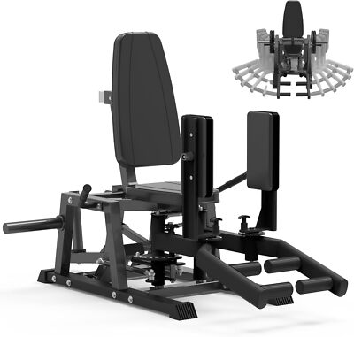 Hip Abductor Machine with 6 Levels Gear System & 4-Position Backrest Adjustment