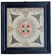 RARE 1800-1820 Antique FRAKTUR Folk Art Primitive Painting Watercolor