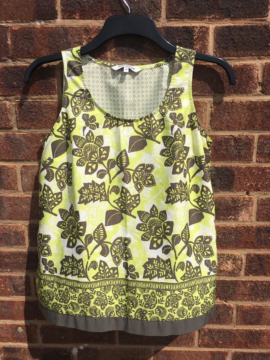 Law Debenhams Ladies Sleeveless Tops Tops Linen Mix Sleeveless