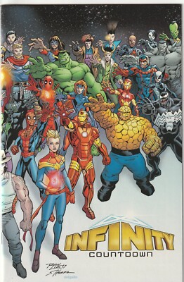 アメコミリーフ Infinity Countdown #1 CGC サイン入り Infinity Countdown # 1 Lim Wraparound Variant Cover NM Marvel 2018