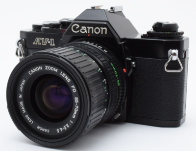 キャノン AV-1+FD35-70 mm • 1 : 3.5-4.5 Mint】CANON AV-1 35mm film camera + New FD 35-70mm f/3.5-4.5