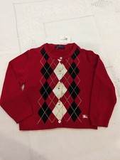 Girls Burberry Red Sweater
