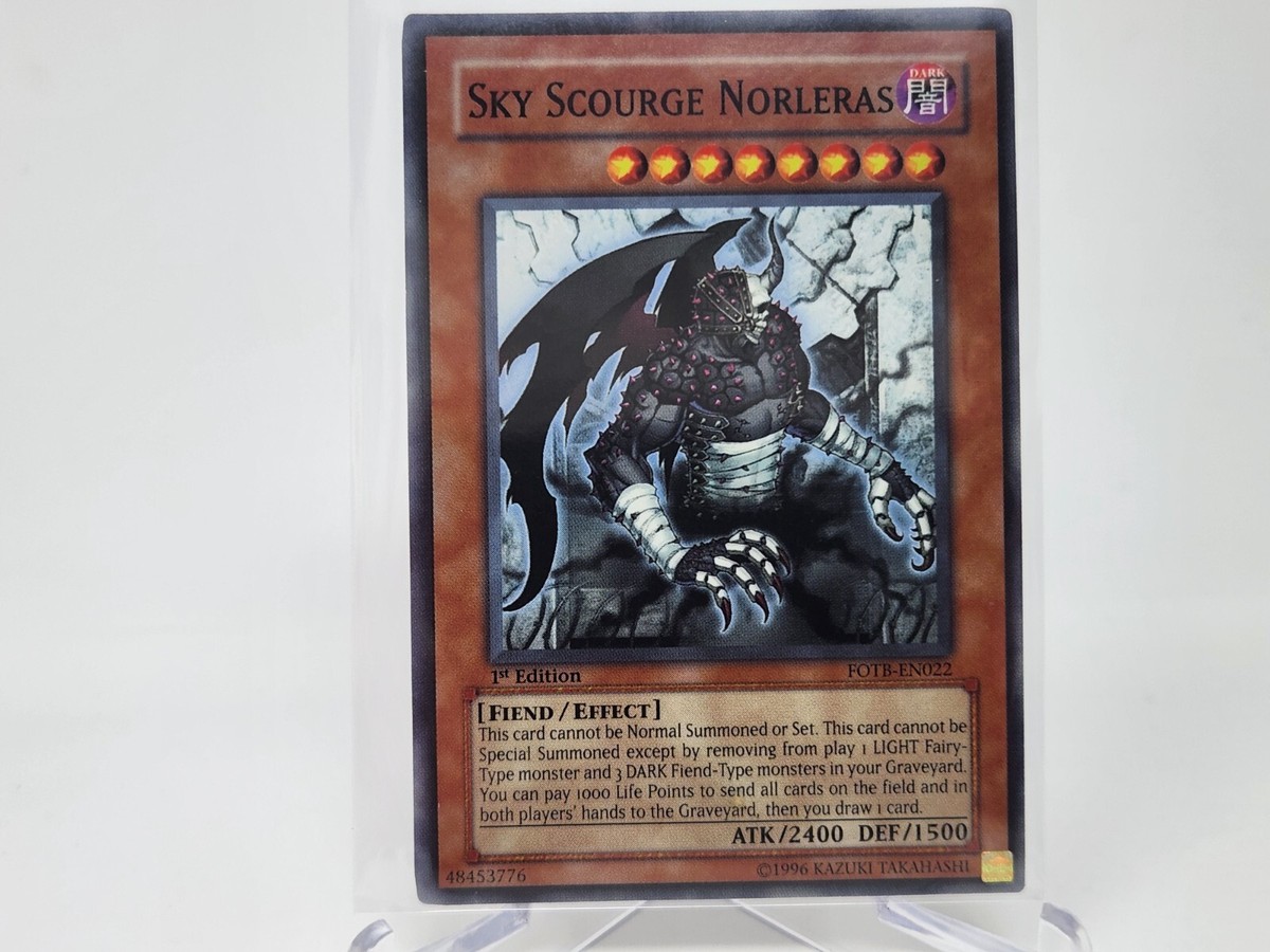 YuGiOh Sky Scourge Norleras FOTB-EN022 1st Edition Super Rare NM | eBay