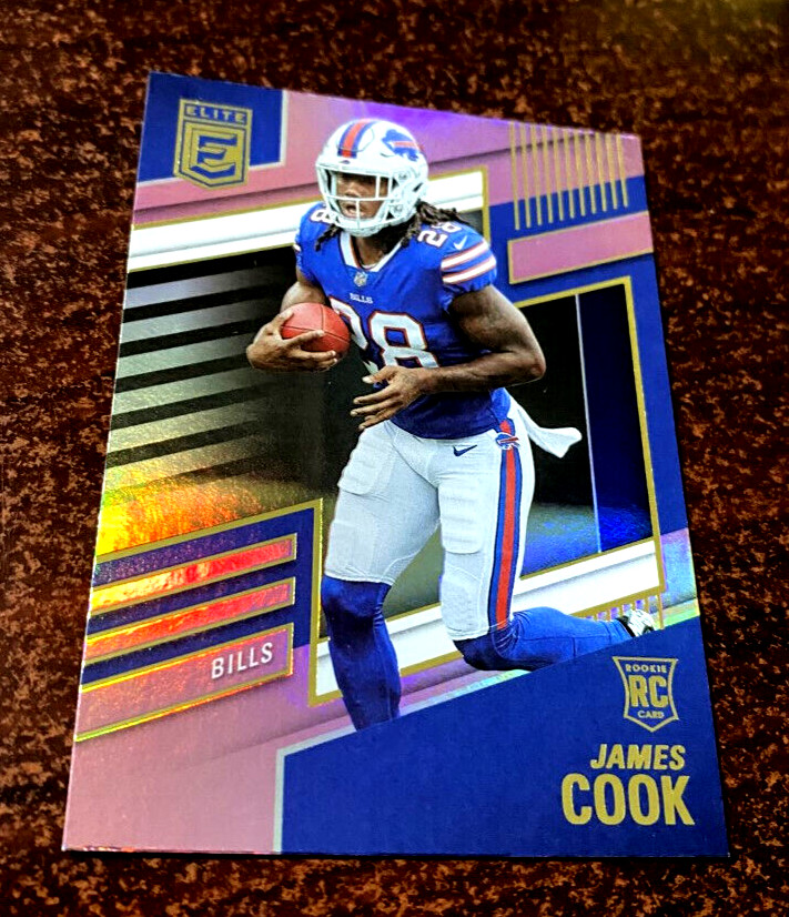 2022 Panini Donruss Elite JAMES COOK Rookie RC " PINK " SP #116 BUFFALO BILLS