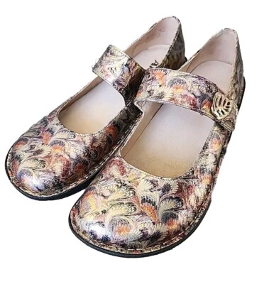 ALEGRIA PALOMA LEAF PROFESSIONAL MARY JANE SHOES SZ M EUR 39 $130 MSRP 
