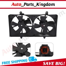 Radiator Condenser Cooling Fan Assembly For 2002-2008 Nissan Altima Maxima 3.5L