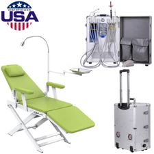 Portable Dental Mobile Delivery Unit Cart Air Compressor Suction/Chair 4 Hole