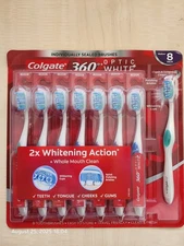 Colgate 360 Optic White Medium 8 Pack